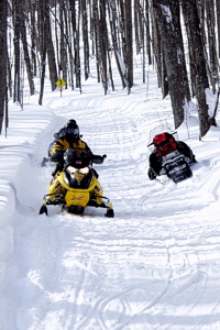 snowmobile trail 33 Marquette County Michigan Snowmobiling