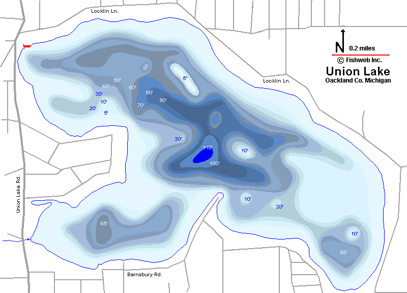 Pontiac Lake Depth Chart