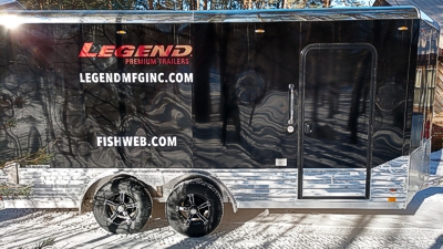 19 foot Legend Trailmaster inclosed Trailer, inside view.