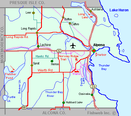 alpena michigan map county atv interactive lakes norway since property fishweb maps