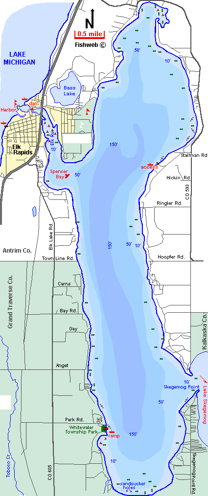 Lake Lancelot Mi Depth Chart