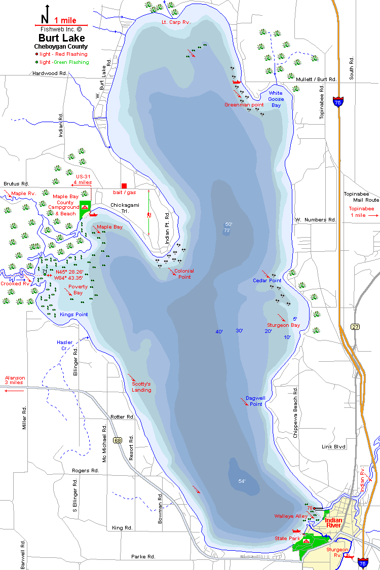 Lake St Helen Mi Depth Chart