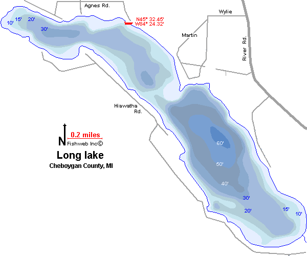 Long Lake Michigan Depth Chart