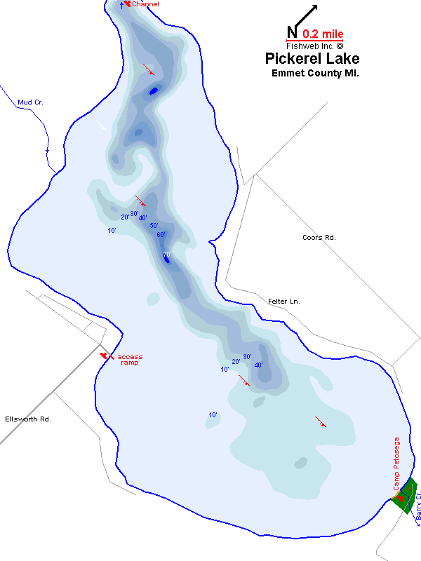 Crooked Lake Depth Chart