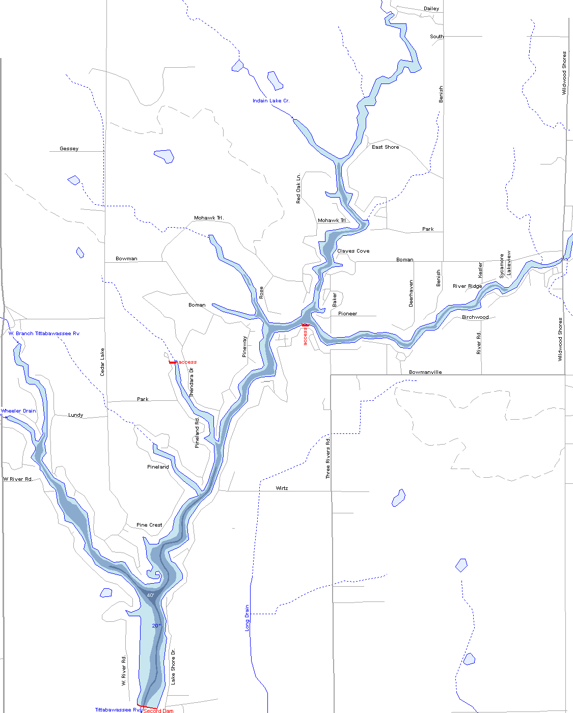 Lake Lancelot Mi Depth Chart