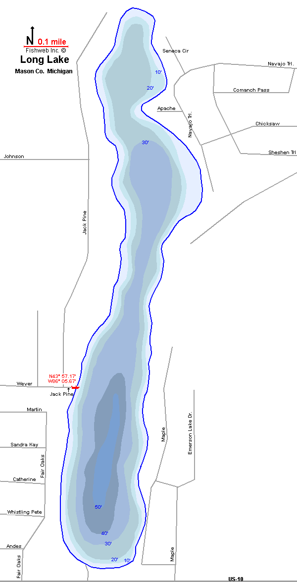 Cass Lake Depth Chart