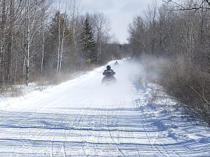 Snowmobile Trail 9 - 99,  Millersburg Michigan Snowmobiling