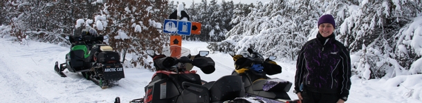snowmobile trail 9 Millersburg Michigan snowmobiling