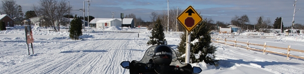 snowmobile trail 4-496 Hillman Michigan snowmobiling