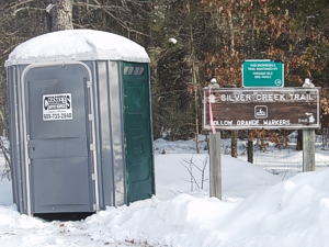 snowmobile trail 99 M-68 staging area Presque Isle Michigan snowmobiling
