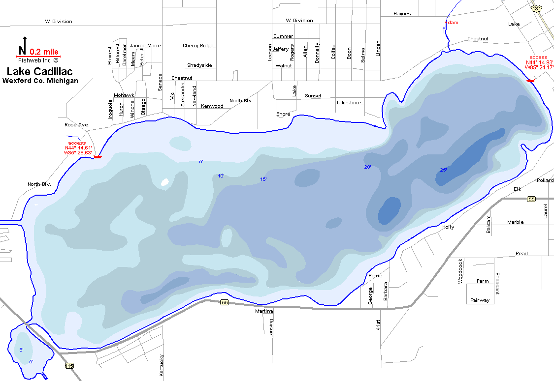 Lake Lancelot Mi Depth Chart