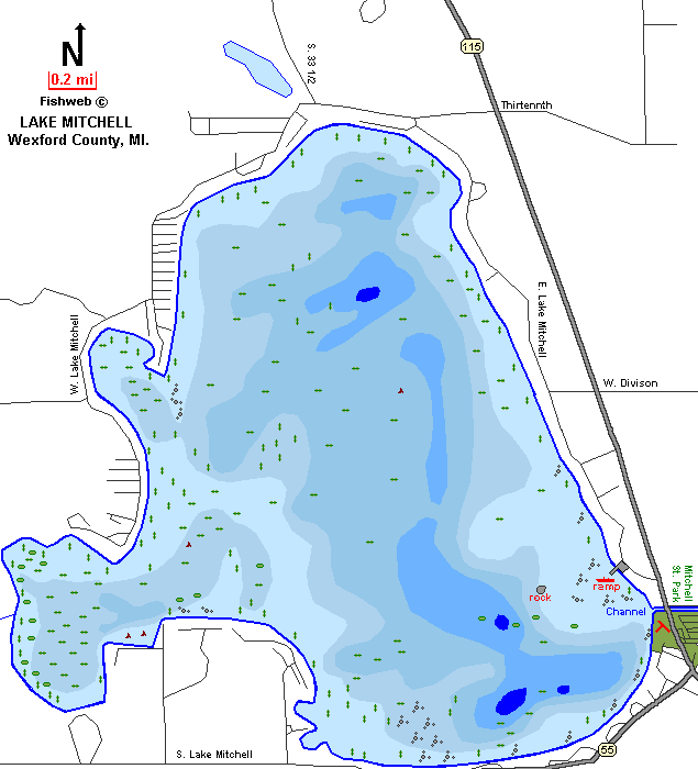 Lake St Helen Mi Depth Chart